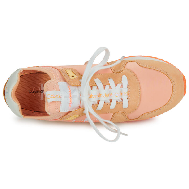 Calvin Klein Jeans RUNNER SOCK LACEUP NY-LTH Rosa Sneakers basse Donna - 6