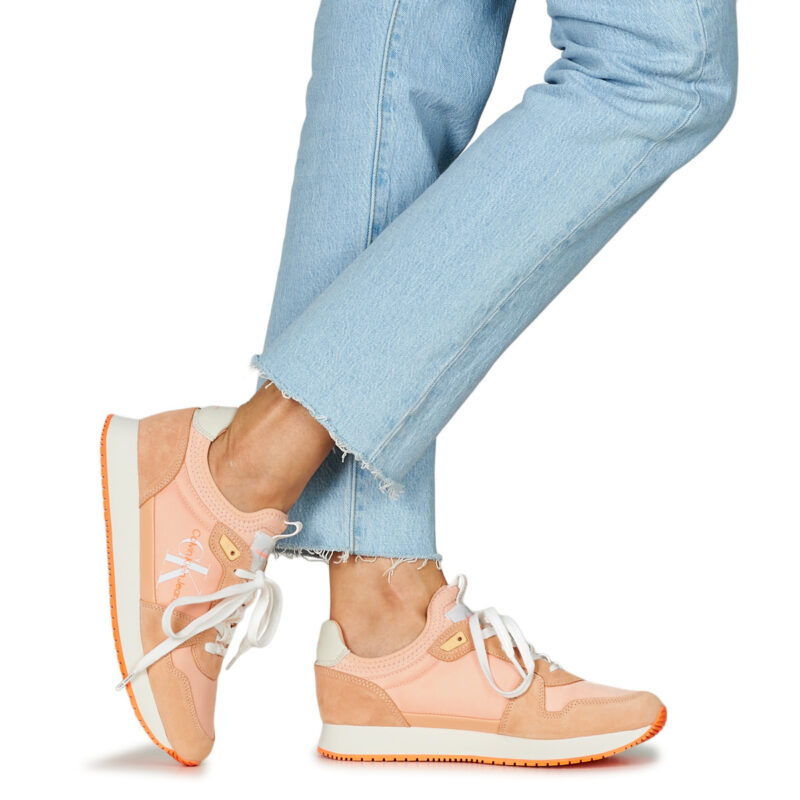 Calvin Klein Jeans RUNNER SOCK LACEUP NY-LTH Rosa Sneakers basse Donna - 8