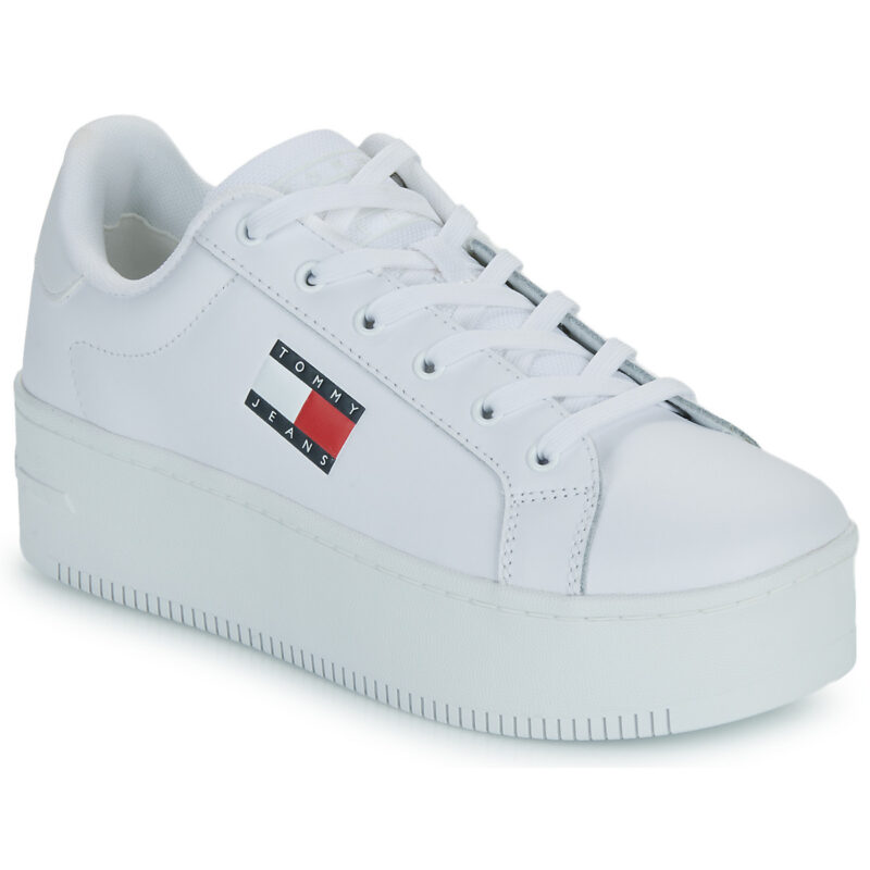 Tommy Jeans TJW FLATFORM ESS Wei&szlig; Damen Low Sneakers - 1