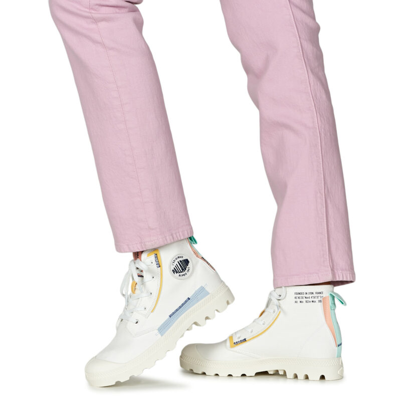Palladium  PAMPA UNDERLAYER  Bianco -  Sneakers alte Donna - 8