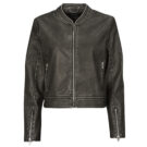 Veste en cuir Only ONLMINDY Noir Vestes en cuir Femme - 1