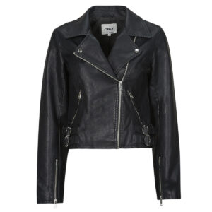 Giacca in pelle  Only  ONLALBA  Nero -   Giacche in pelle Donna