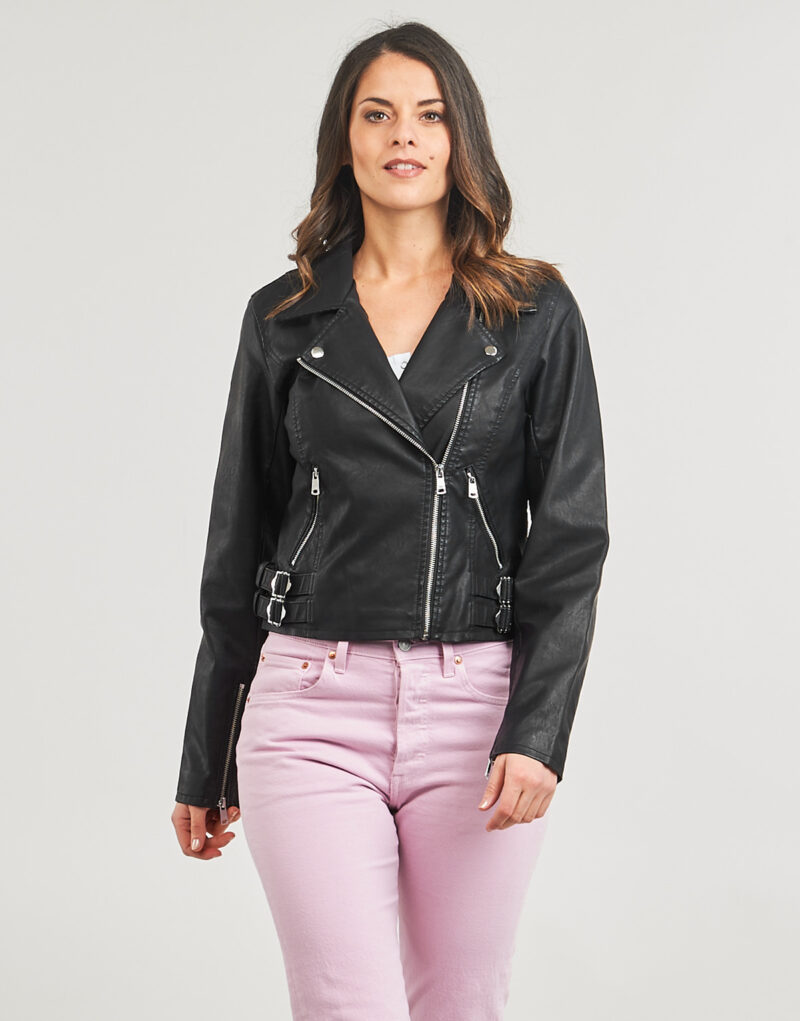 Giacca in pelle Only ONLALBA Nero Giacche in pelle Donna - 2