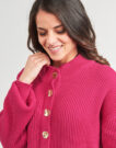 Vila VICHING Pullover Rosa Damen Pullover - 5