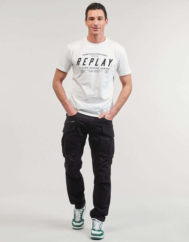 Pantalone Cargo Replay M9873A-000-84387 Nero Pantalone Cargo Uomo - 2