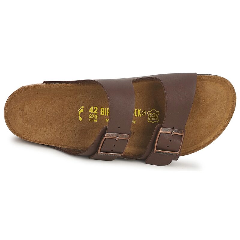 BIRKENSTOCK Arizona Birko-flor / Nero / Brown / Stretto Marrone Ciabatta Donna - 6