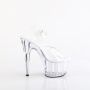 Pleaser ADORE-708VL ADO708VL/C/M Sandali con Cinturino  Tacco Altissimo 17 Plateau 7.0 Trasparente ADO708VL/C/M