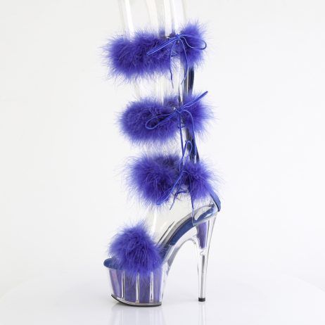 Pleaser ADORE-728F ADO728F/C-RYBLFUR/M Sandali Donna  Tacco Altissimo 17 Plateau 7.0 Blu ADO728F/C-RYBLFUR/M