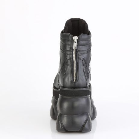 DemoniaCult BOXER-70 BOX70/BVL Scarpe con Plateau Unisex Uomo Donna   Plateau 7.6 Nero BOX70/BVL