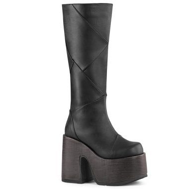DemoniaCult CAMEL-280 CAM280/BVL Stivali Donna  Tacco 12 Nero CAM280/BVL