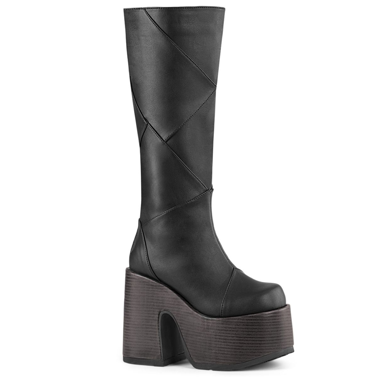 DemoniaCult CAMEL-280 CAM280/BVL Stivali Donna  Tacco 12 Nero CAM280/BVL