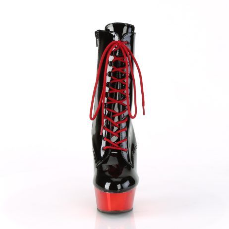 Pleaser DELIGHT-1020 DEL1020/B/RCH Tronchetti  Tacco Altissimo 15 Plateau 4.5 Nero DEL1020/B/RCH
