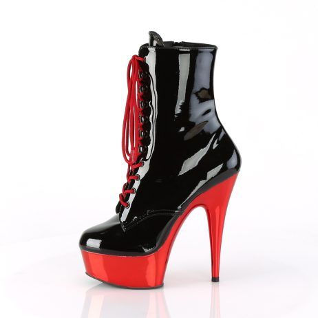 Pleaser DELIGHT-1020 DEL1020/B/RCH Tronchetti  Tacco Altissimo 15 Plateau 4.5 Nero DEL1020/B/RCH
