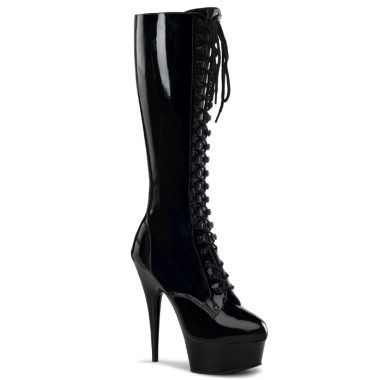 Pleaser DELIGHT-2023 DEL2023/B/M Scarpe Donna  Tacco Altissimo 15 Plateau 4.5 Nero DEL2023/B/M