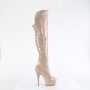 Pleaser DELIGHT-3018 DEL3018/ND/M Stivali Donna  Tacco Altissimo 15 Plateau 4.5  DEL3018/ND/M