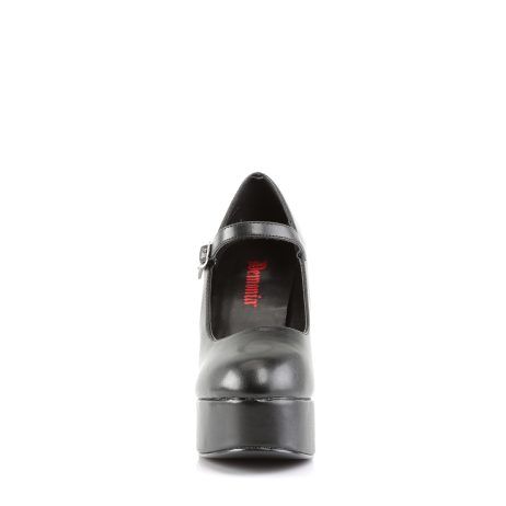 DemoniaCult DOLLY-50 DOL50/B/PU Decollete  Tacco 12 Plateau 3.8 Nero DOL50/B/PU