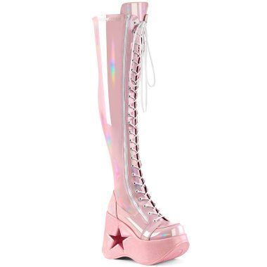 DemoniaCult DYNAMITE-300 DYN300/BPHG Stivali Donna   Plateau 12.7 Rosa DYN300/BPHG