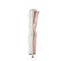 Pleaser FLAMINGO-1040TT FLAM1040TT/BH-W/M Tronchetti  Tacco Altissimo 20 Plateau 10.0 Bianco FLAM1040TT/BH-W/M