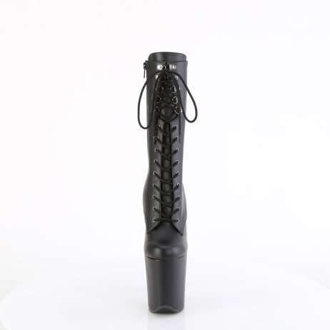 Pleaser FLAMINGO-1054 FLAM1054/BPU/M Stivaletti al Polpaccio  Tacco Altissimo 20 Plateau 10.0 Nero FLAM1054/BPU/M