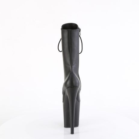 Pleaser FLAMINGO-1054 FLAM1054/BPU/M Stivaletti al Polpaccio  Tacco Altissimo 20 Plateau 10.0 Nero FLAM1054/BPU/M