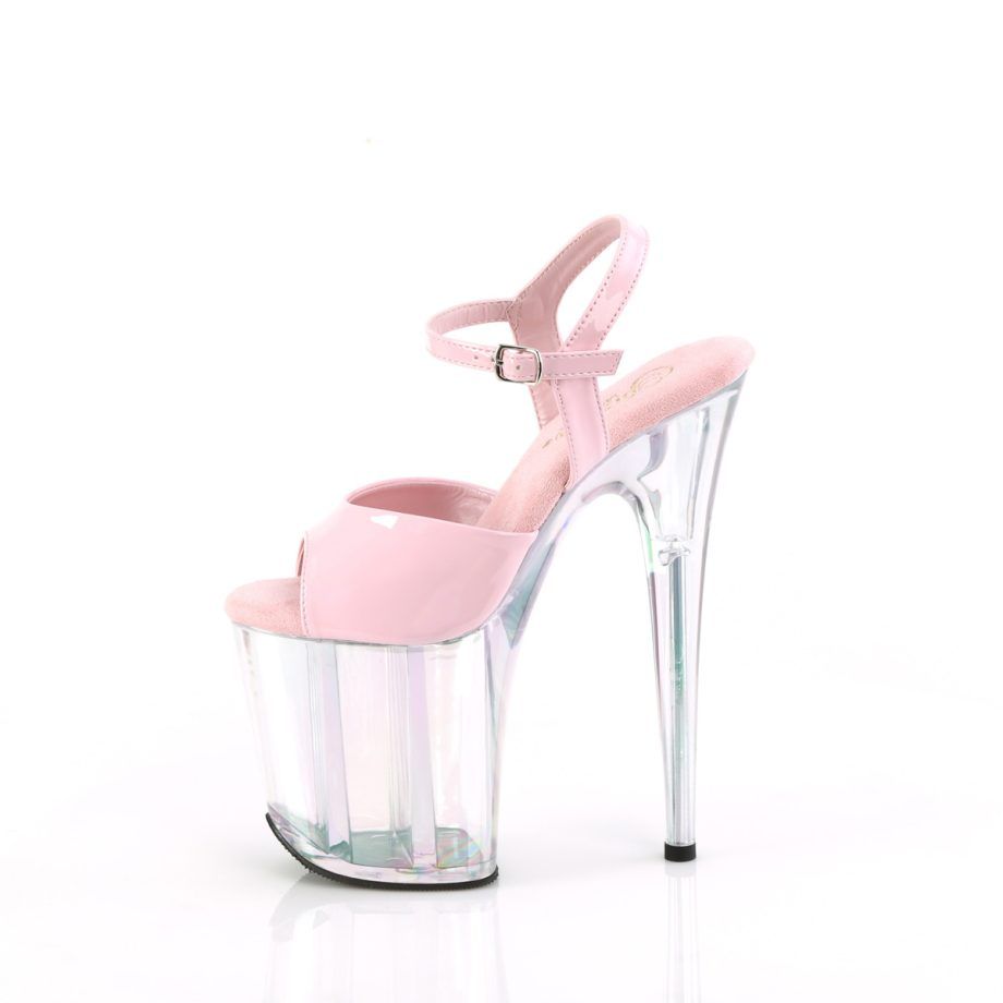 Pleaser FLAMINGO-809HT FLAM809HT/BPHG/HG Sandali con Cinturino  Tacco Altissimo 20 Plateau 10.0 Rosa FLAM809HT/BPHG/HG