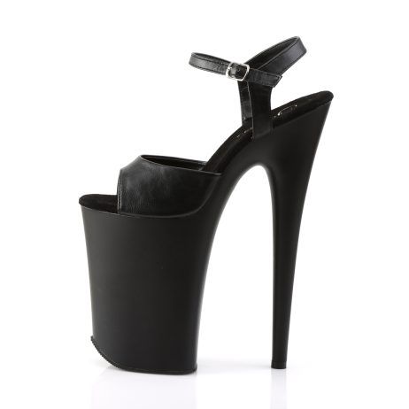 Pleaser INFINITY-909 INF909/BPU/M Sandali con Cinturino  Tacco Altissimo 22 Plateau 13.3 Nero INF909/BPU/M