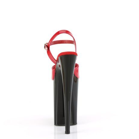 Pleaser INFINITY-909 INF909/R/B Sandali con Cinturino  Tacco Altissimo 22 Plateau 13.3 Nero INF909/R/B