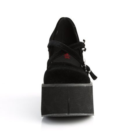 DemoniaCult KERA-10 KERA10/BVEL Decollete Mary Jane   Plateau 11.4 Nero KERA10/BVEL
