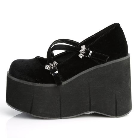 DemoniaCult KERA-10 KERA10/BVEL Decollete Mary Jane   Plateau 11.4 Nero KERA10/BVEL