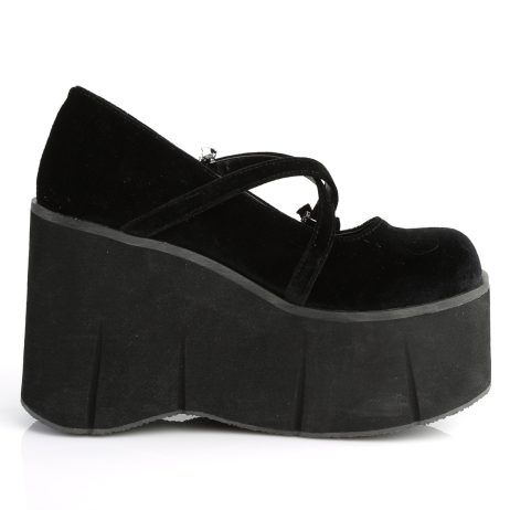 DemoniaCult KERA-10 KERA10/BVEL Decollete Mary Jane   Plateau 11.4 Nero KERA10/BVEL