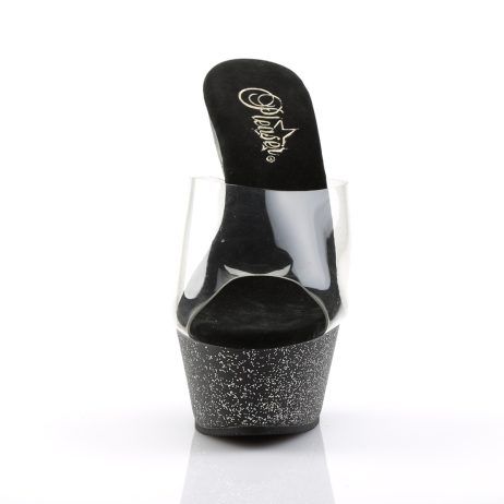 Pleaser KISS-201MG KISS201MG/C/B Sabot Donna  Tacco Altissimo 15 Plateau 4.5 Nero KISS201MG/C/B