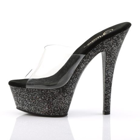Pleaser KISS-201MG KISS201MG/C/B Sabot Donna  Tacco Altissimo 15 Plateau 4.5 Nero KISS201MG/C/B