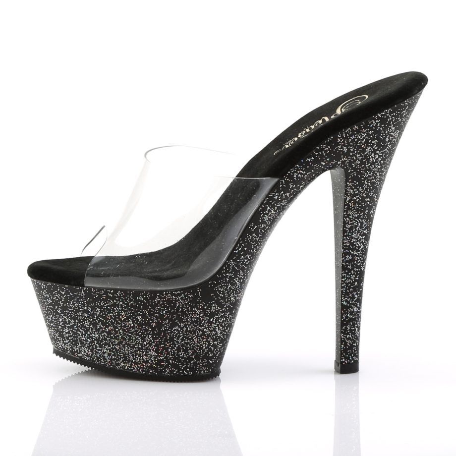 Pleaser KISS-201MG KISS201MG/C/B Sabot Donna  Tacco Altissimo 15 Plateau 4.5 Nero KISS201MG/C/B