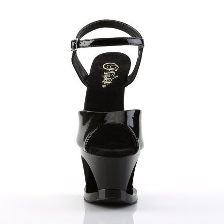 Pleaser MOON-709 MOON709/B/M Sandali con Cinturino  Tacco Altissimo 17 Plateau 7.0 Nero MOON709/B/M