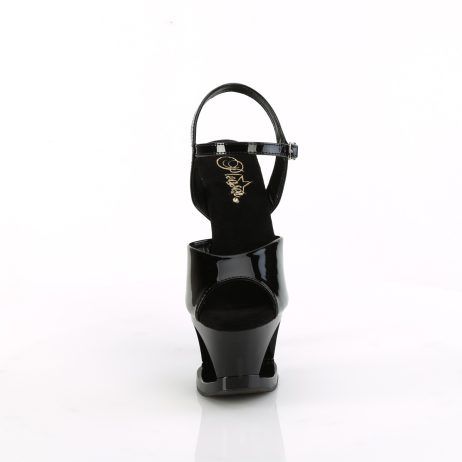 Pleaser MOON-709H MOON709H/B/B-R Sandali con Cinturino  Tacco Altissimo 17 Plateau 7.0 Nero MOON709H/B/B-R