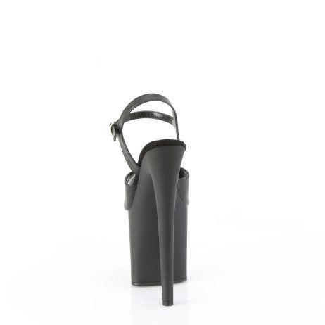 Pleaser NAUGHTY-809 NAU809/BPU/M Sandali con Cinturino  Tacco Altissimo 20 Plateau 10.0 Nero NAU809/BPU/M