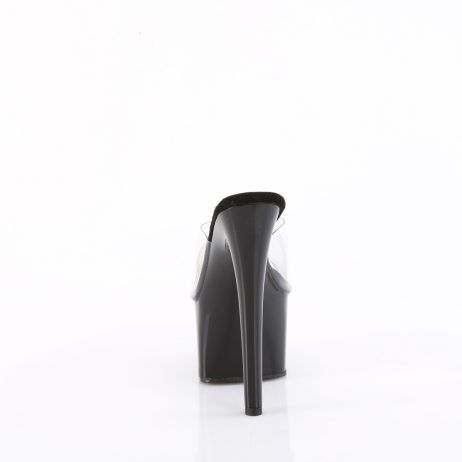 Pleaser PASSION-701 PASN701/C/B Sabot Donna  Tacco Altissimo 17 Plateau 7.0 Nero PASN701/C/B