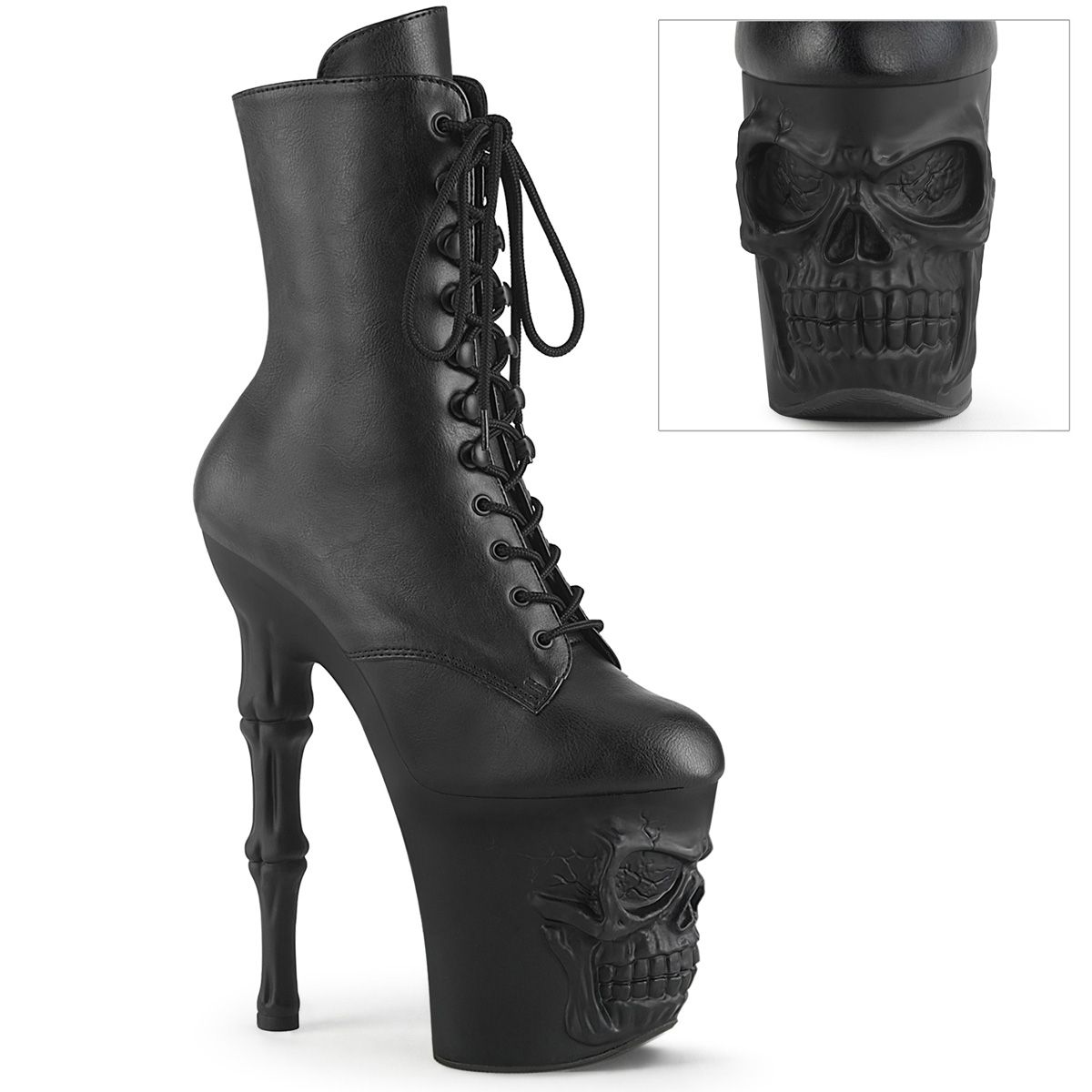 Pleaser RAPTURE-1020 RAPT1020/BPU/M Tronchetti  Tacco Altissimo 20 Plateau 10.0 Nero RAPT1020/BPU/M