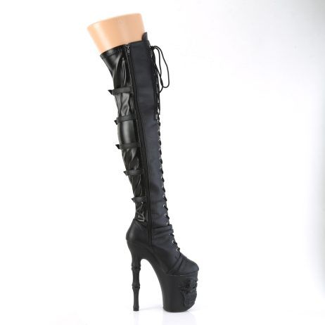 Pleaser RAPTURE-3045 RAPT3045/BPU/M Stivali Donna  Tacco Altissimo 20 Plateau 10.0 Nero RAPT3045/BPU/M