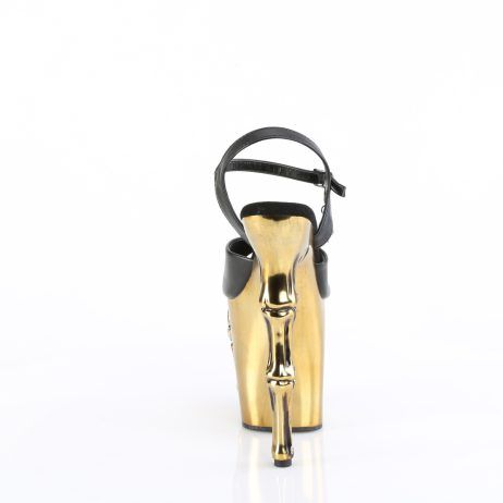 Pleaser RAPTURE-809-LT RAPT809-LT/BPU/BASCH Sandali con Cinturino  Tacco Altissimo 20 Plateau 10.0 Nero RAPT809-LT/BPU/BASCH