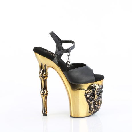 Pleaser RAPTURE-809-LT RAPT809-LT/BPU/BASCH Sandali con Cinturino  Tacco Altissimo 20 Plateau 10.0 Nero RAPT809-LT/BPU/BASCH