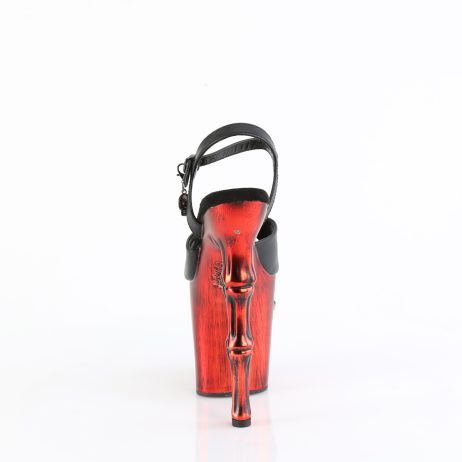 Pleaser RAPTURE-809-LT RAPT809-LT/BPU/RCH Sandali con Cinturino  Tacco Altissimo 20 Plateau 10.0 Nero RAPT809-LT/BPU/RCH