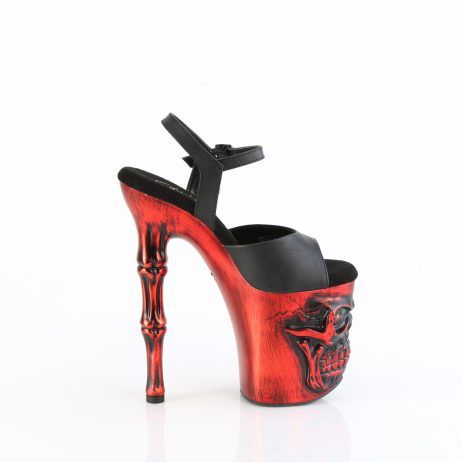 Pleaser RAPTURE-809-LT RAPT809-LT/BPU/RCH Sandali con Cinturino  Tacco Altissimo 20 Plateau 10.0 Nero RAPT809-LT/BPU/RCH