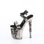 Pleaser RAPTURE-812-LT RAPT812-LT/PWTPU/M Sandali con Cinturino  Tacco Altissimo 20 Plateau 10.0  RAPT812-LT/PWTPU/M