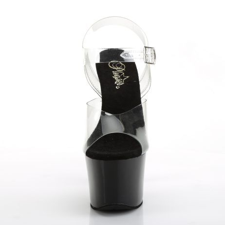 Pleaser SKY-308CRS SKY308CRS/C/B-CHARS Sandali con Cinturino  Tacco Altissimo 17 Plateau 7.0 Nero SKY308CRS/C/B-CHARS