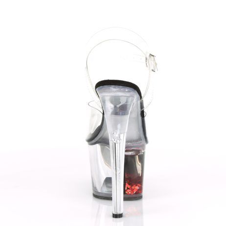 Pleaser SKY-308WHG SKY308WHG/C/B-RG Sandali con Cinturino  Tacco Altissimo 17 Plateau 7.0 Nero SKY308WHG/C/B-RG