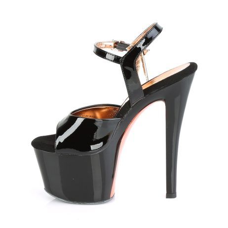 Pleaser SKY-309TT SKY309TT/B/B-ROGCH Sandali con Cinturino  Tacco Altissimo 17 Plateau 7.0 Nero SKY309TT/B/B-ROGCH