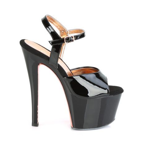 Pleaser SKY-309TT SKY309TT/B/B-ROGCH Sandali con Cinturino  Tacco Altissimo 17 Plateau 7.0 Nero SKY309TT/B/B-ROGCH