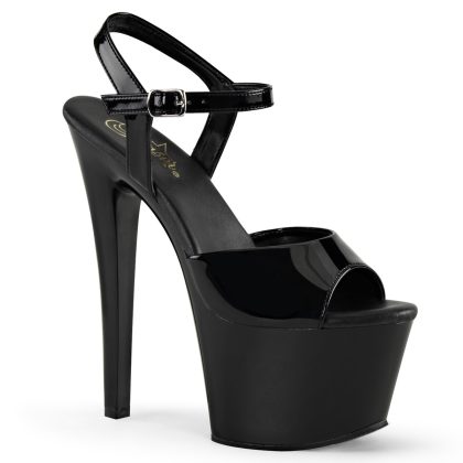 Pleaser Sky 309 Nero Sandali Donna Tacco Altissimo 17 Plateau 7.0