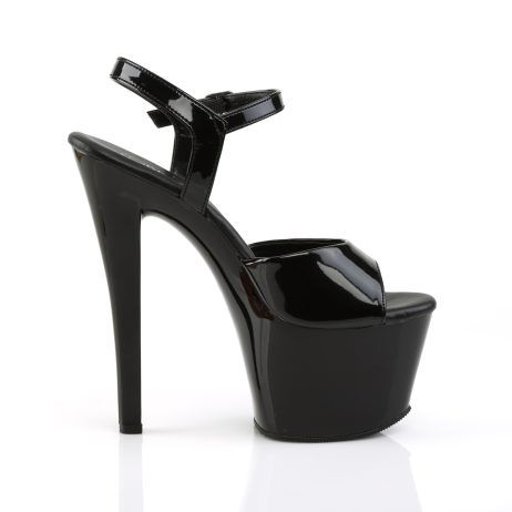 Pleaser SKY-309VL SKY309VL/B/M Sandali con Cinturino  Tacco Altissimo 17 Plateau 7.0 Nero SKY309VL/B/M
